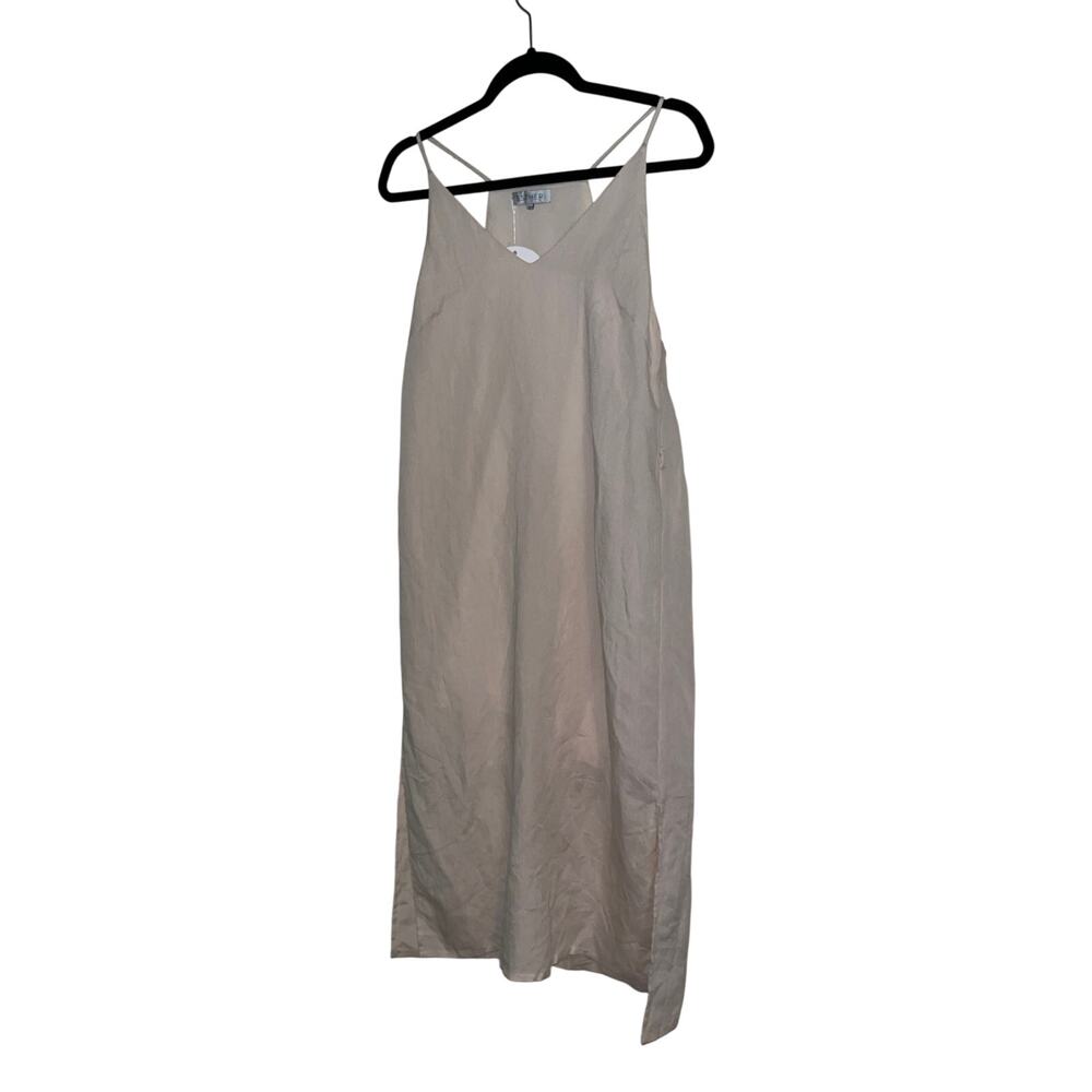 NWT Ester & Co Beige Linen Maxi Dress